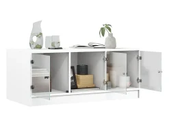 vidaxl Mesa de centro c/ portas de vidro 102x50x42 cm^ Mesa De Centro