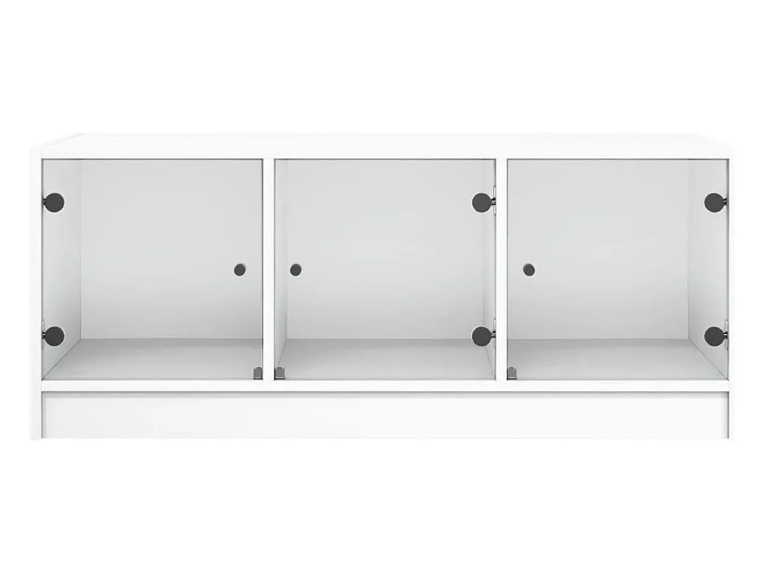 vidaxl Mesa de centro c/ portas de vidro 102x50x42 cm^ Mesa De Centro
