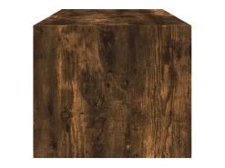 Mesa De Centro|vidaxl Mesa de centro c/ portas de vidro 102x50x42 cm carvalho fumado Natural claro