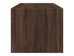 Mesa De Centro*vidaxl Mesa de centro c/ portas de vidro 102x50x42cm carvalho castanho Natural claro