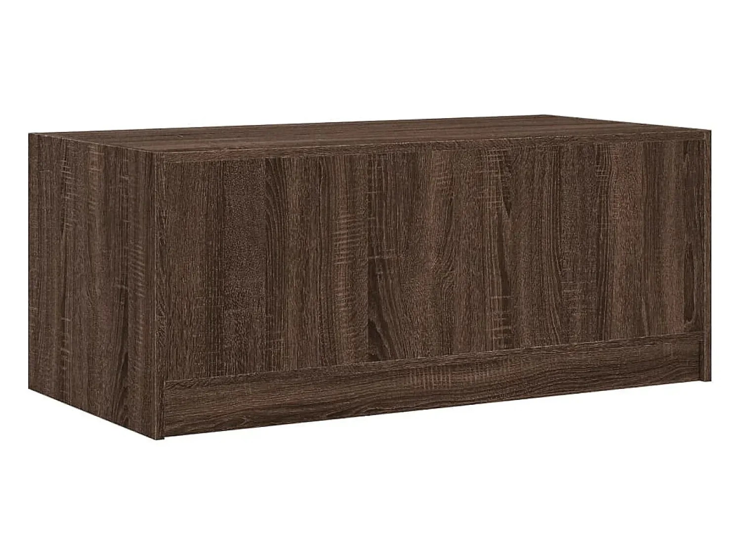 Mesa De Centro*vidaxl Mesa de centro c/ portas de vidro 102x50x42cm carvalho castanho Natural claro