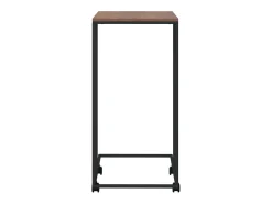 Mesa De Centro* Mesa de centro c/ rodas 40x30x63,5cm derivados de madeira preta PT120204 Preto
