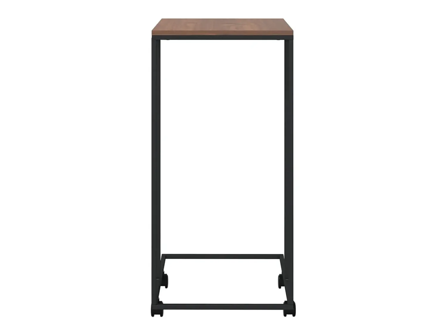 Mesa De Centro* Mesa de centro c/ rodas 40x30x63,5cm derivados de madeira preta PT120204 Preto