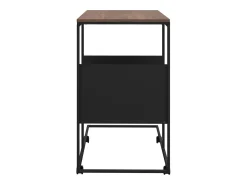 Hot Mesa de centro c/ rodas 55x36x63,5 cm derivados de madeira PT346795 Preto