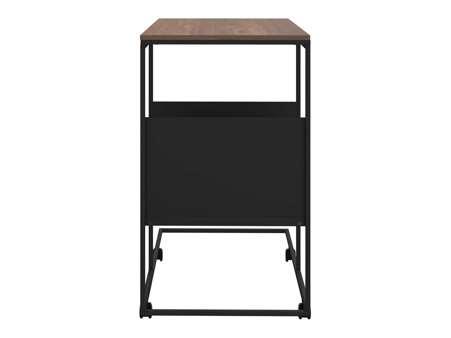 Hot Mesa de centro c/ rodas 55x36x63,5 cm derivados de madeira PT346795 Preto