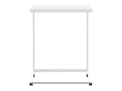 Mesa De Centro| Mesa de centro c/ rodas 55x35x70 cm derivados de madeira branca PT212335 Branco