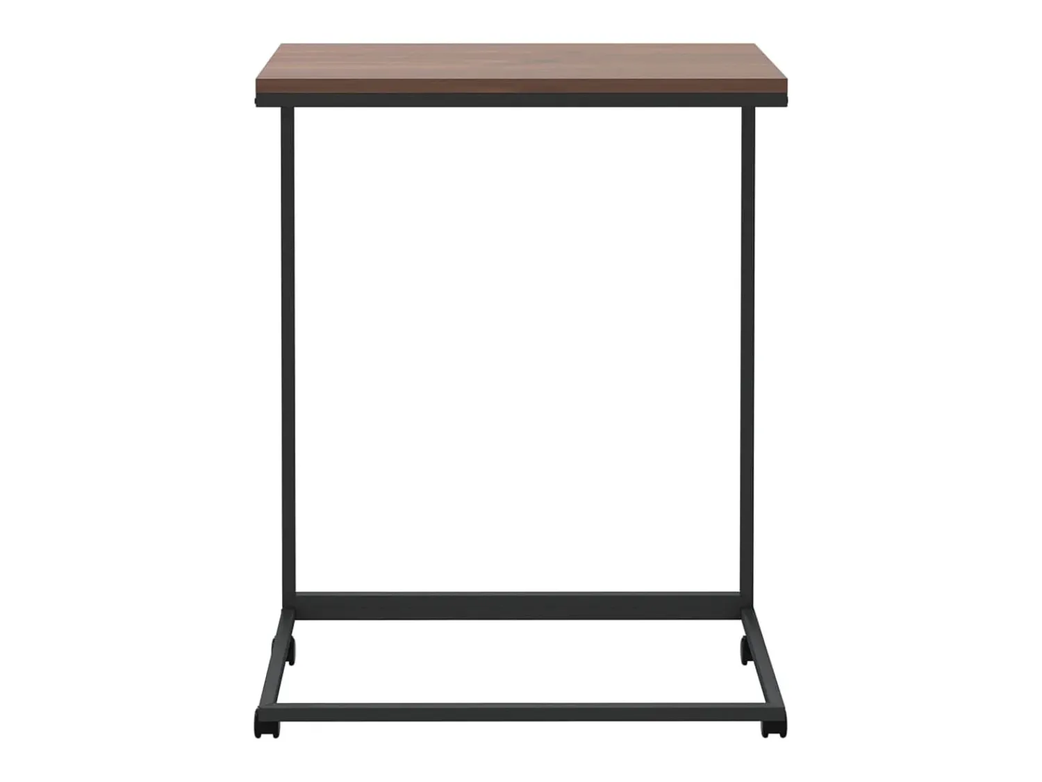 Mesa de centro c/ rodas 55x35x70 cm madeira processada PT411948^ Mesa De Centro
