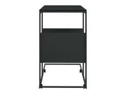 Mesa De Centro* Mesa de centro c/ rodas 55x36x63,5 cm derivados de madeira PT653537 Preto