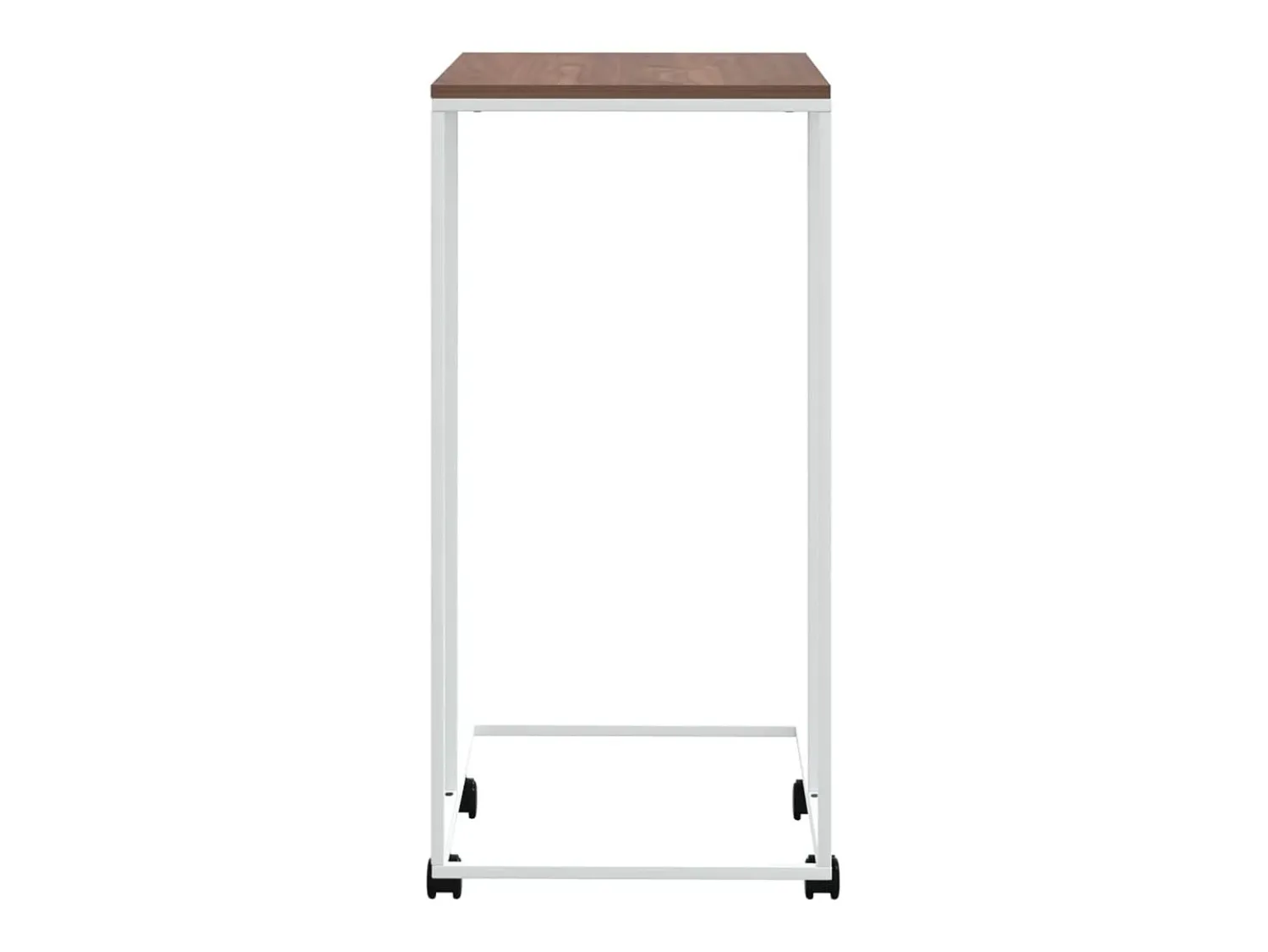 Mesa De Centro* Mesa de centro c/ rodas 40x30x63,5cm derivados de madeira branca PT249035 Branco