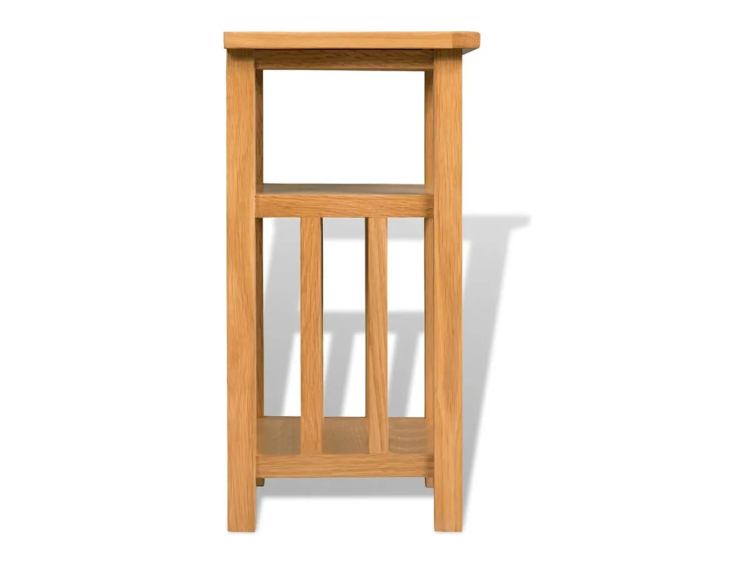 Hot Mesa de centro c/ suporte revistas 27x35x55 cm carvalho maciço PT442030 Castanho