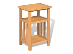 Hot Mesa de centro c/ suporte revistas 27x35x55 cm carvalho maciço PT442030 Castanho