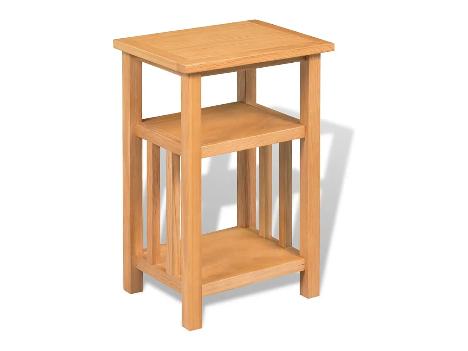 Hot Mesa de centro c/ suporte revistas 27x35x55 cm carvalho maciço PT442030 Castanho