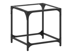 Mesa De Centro| Mesa de centro c/ topo em vidro 40x40x40 cm aço PT234655 Transparente