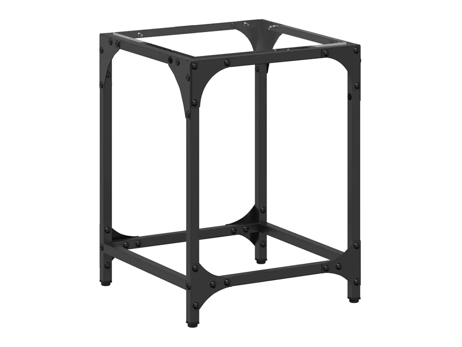 vidaxl Mesa de centro c/ topo em vidro 30x30x40 cm aço^ Mesa De Centro