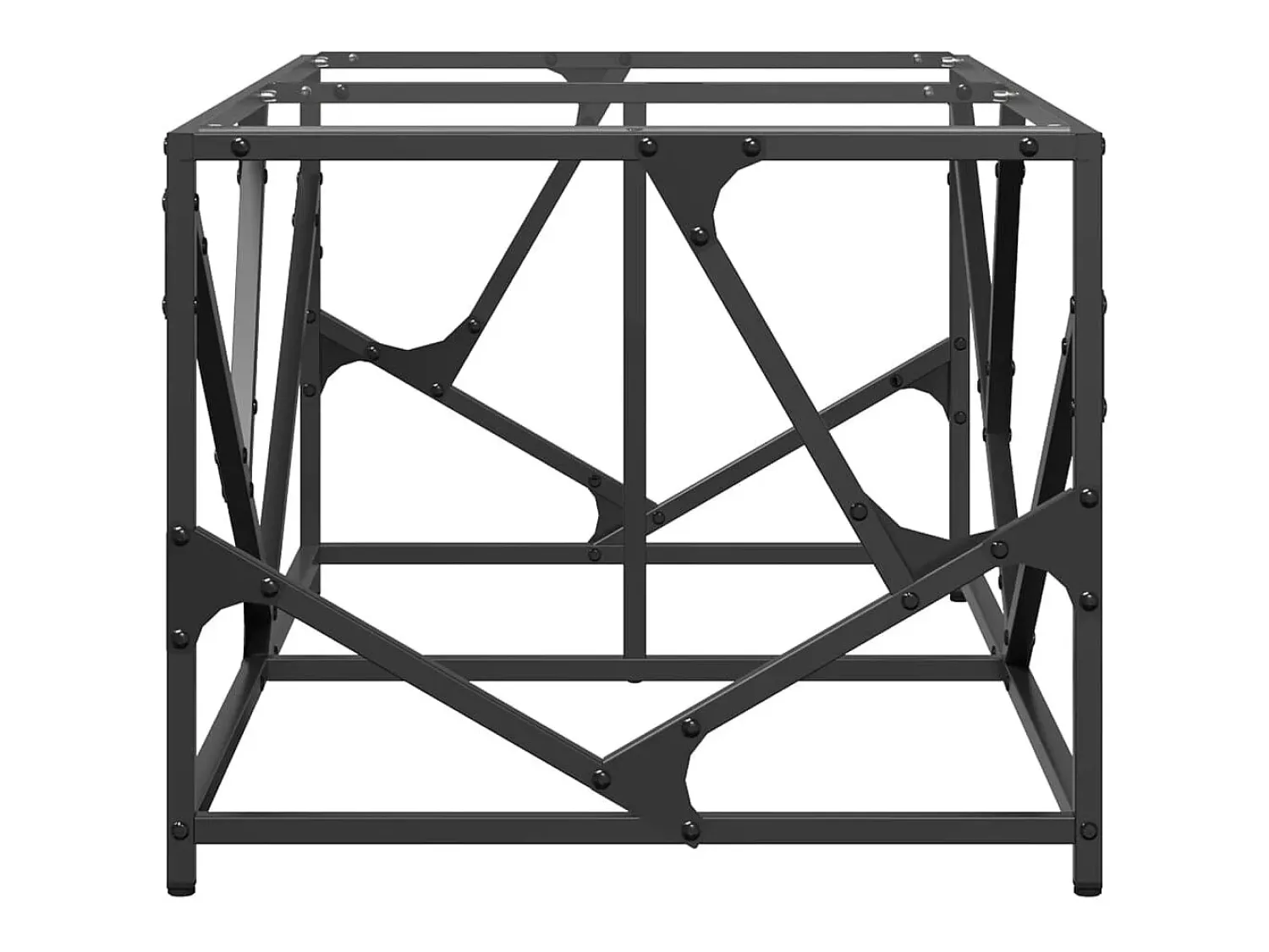 Mesa De Centro| Mesa de centro c/ topo em vidro 98,5x50x41 cm aço PT603447 Transparente