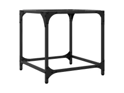 vidaxl Mesa de centro c/ topo em vidro 40x40x40 cm aço Transparente