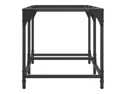 Mesa De Centro| Mesa de centro c/ topo em vidro 78,5x40x40 cm aço PT922321 Transparente
