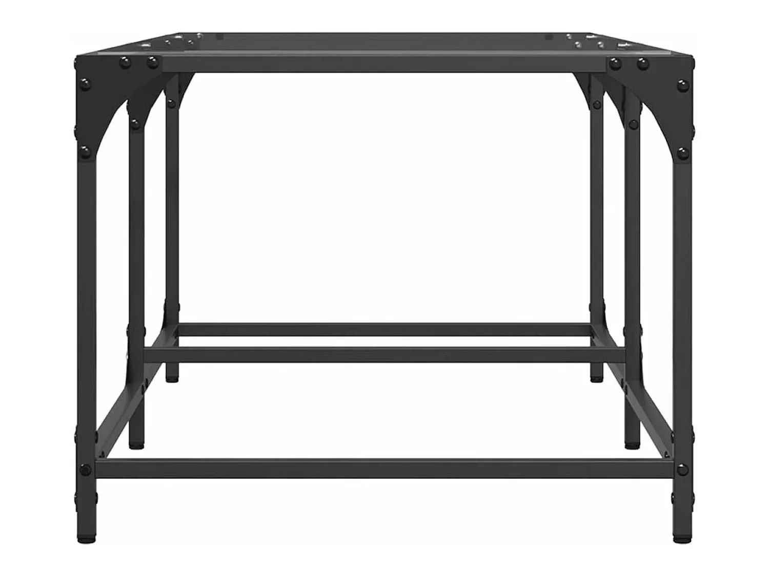 vidaxl Mesa de centro c/ topo em vidro 98,5x50x40 cm aço^ Mesa De Centro