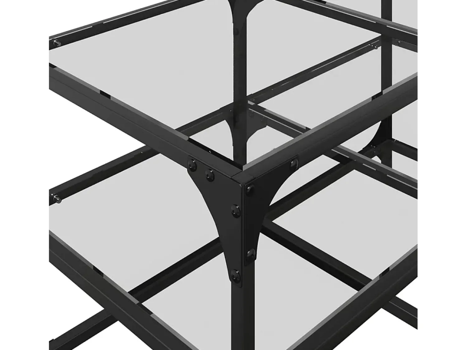 Mesa De Centro|vidaxl Mesa de centro c/ topo em vidro 78,5x40x45 cm aço Transparente