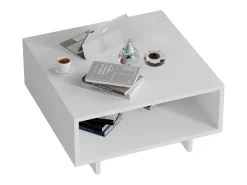 Outlet Mesa de Centro Cappuccino Branca 60x32x60cm Sala de Jantar Branco
