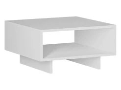 Outlet Mesa de Centro Cappuccino Branca 60x32x60cm Sala de Jantar Branco