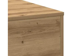 Outlet vidaxl Mesa de centro Carvalho Artesanal 55 x 55 x 31 cm Castanho