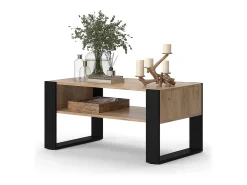 Mesa De Centro*Vicco Mesa de centro carvalho goldkraft 92x52.4x45.6 olli Natural escuro
