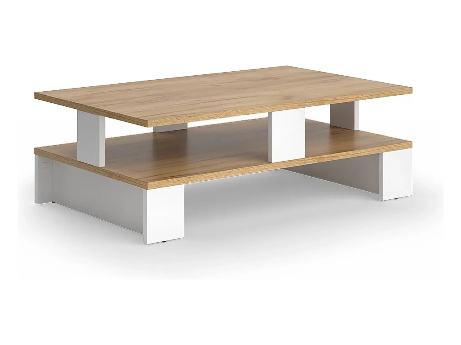 Mesa De Centro*Vicco Mesa de centro carvalho goldkraft/branco 80x50x28 belina Natural escuro