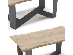 Outlet Vicco Mesa de centro carvalho goldkraft 90x50x42.3 arne Natural escuro
