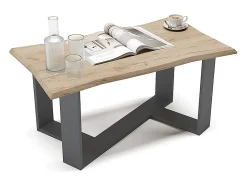Outlet Vicco Mesa de centro carvalho goldkraft 90x50x42.3 arne Natural escuro