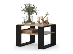 Mesa De Centro|Vicco Mesa de centro carvalho goldkraft 65.6x55.8x46.2 helm Natural escuro