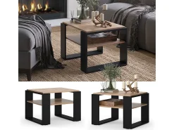 Mesa De Centro|Vicco Mesa de centro carvalho goldkraft 65.6x55.8x46.2 helm Natural escuro