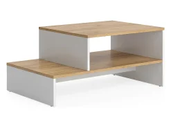Mesa De Centro*Vicco Mesa de centro carvalho goldkraft/branco 90x55x40 amely Natural escuro