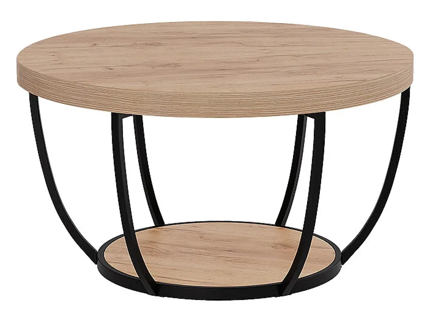 Mesa De Centro*Vicco Mesa de centro carvalho goldkraft 80x80x44 arvina Natural escuro