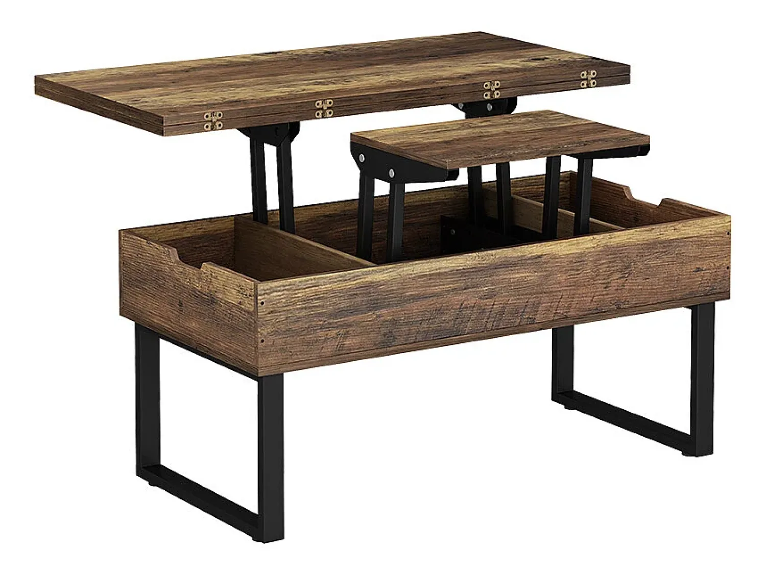 Mesa De Centro*Vicco Mesa de centro carvalho rústico 100x50x48.5 lifty Natural escuro