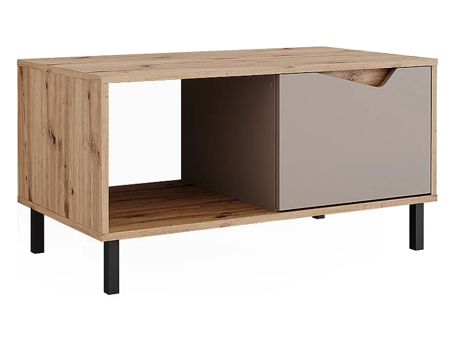 Mesa De Centro*Vicco Mesa de centro carvalho verde/artesanato 90x50x47 marelle Taupe