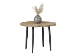 Mesa De Centro|Vicco Mesa de centro carvalho 60x60x2.5 ringo Natural claro