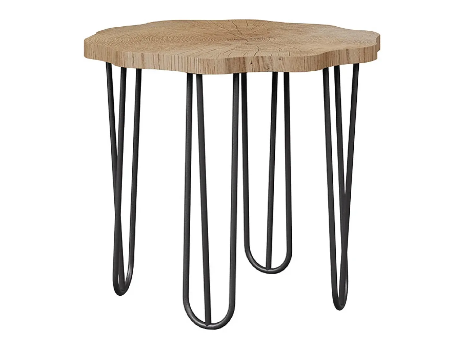 Mesa De Centro*Vicco Mesa de centro carvalho 50x50x2.5 ringo Natural claro