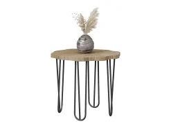 Mesa De Centro*Vicco Mesa de centro carvalho 50x50x2.5 ringo Natural claro