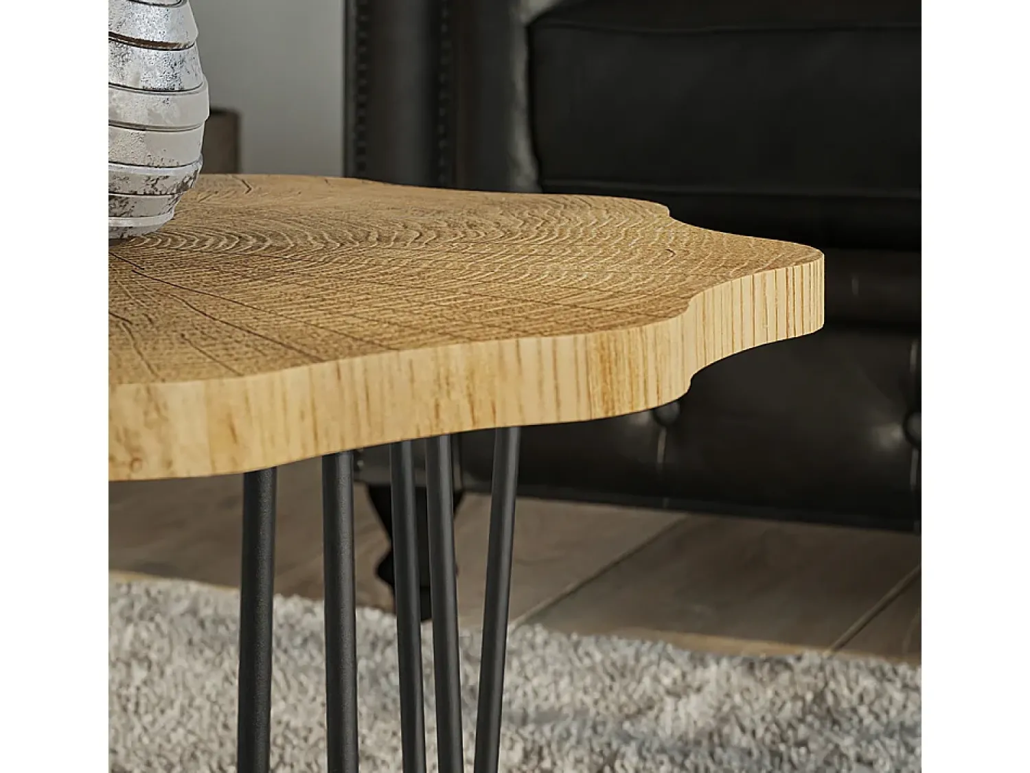 Online Vicco Mesa de centro carvalho 60x60x2.5 ringo Natural claro
