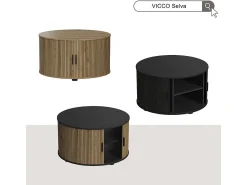 Vicco Mesa de centro carvalho/ 80x80x45 selva^ Mesa De Centro
