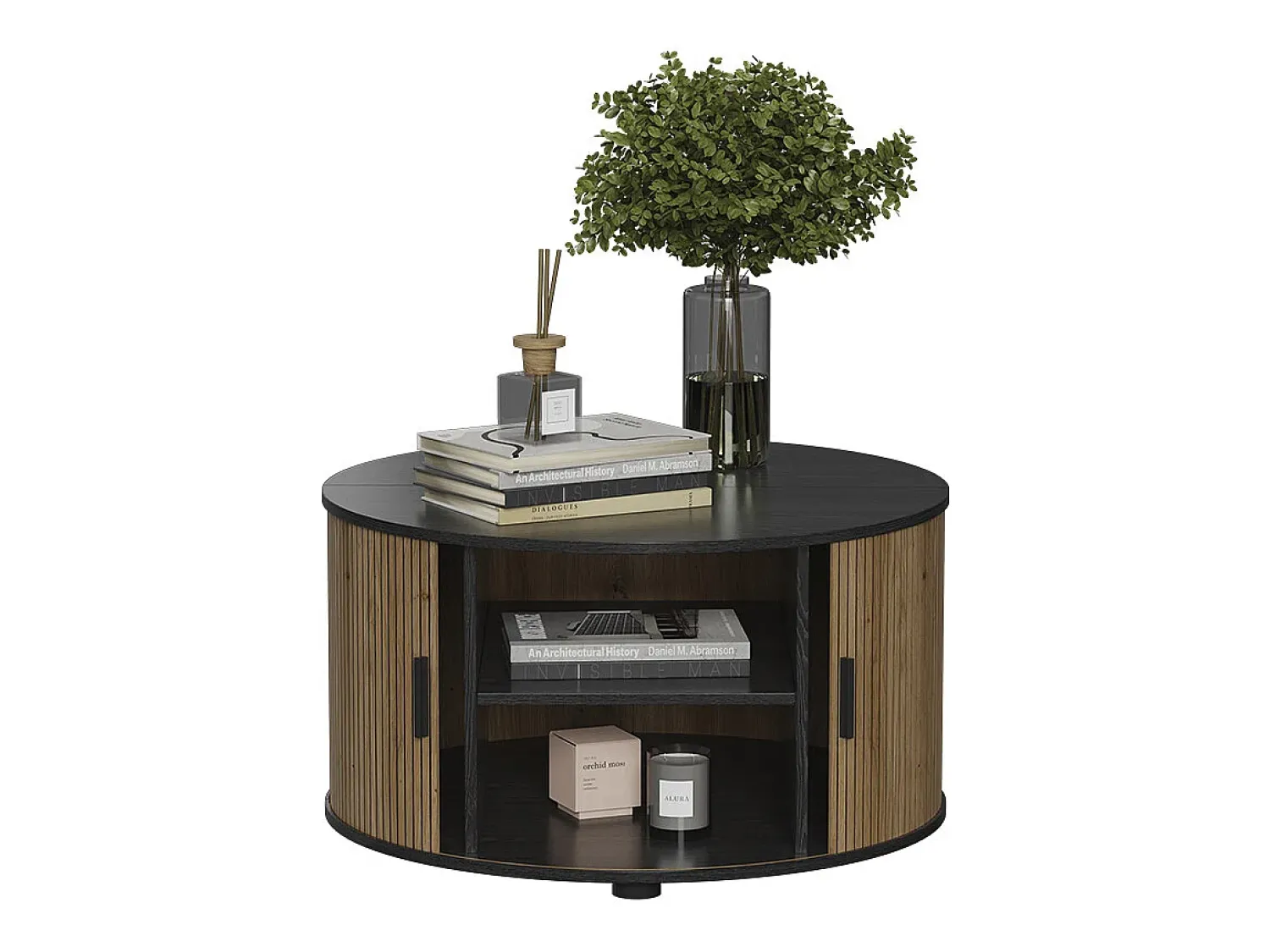 Vicco Mesa de centro carvalho/ 80x80x45 selva^ Mesa De Centro