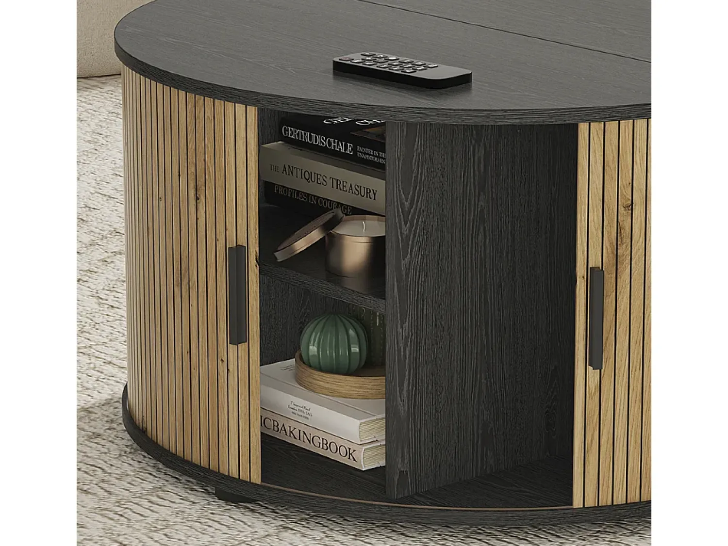 Vicco Mesa de centro carvalho/ 80x80x45 selva^ Mesa De Centro