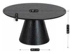 Mesa De Centro| Mesa de centro Cassander Max Preto