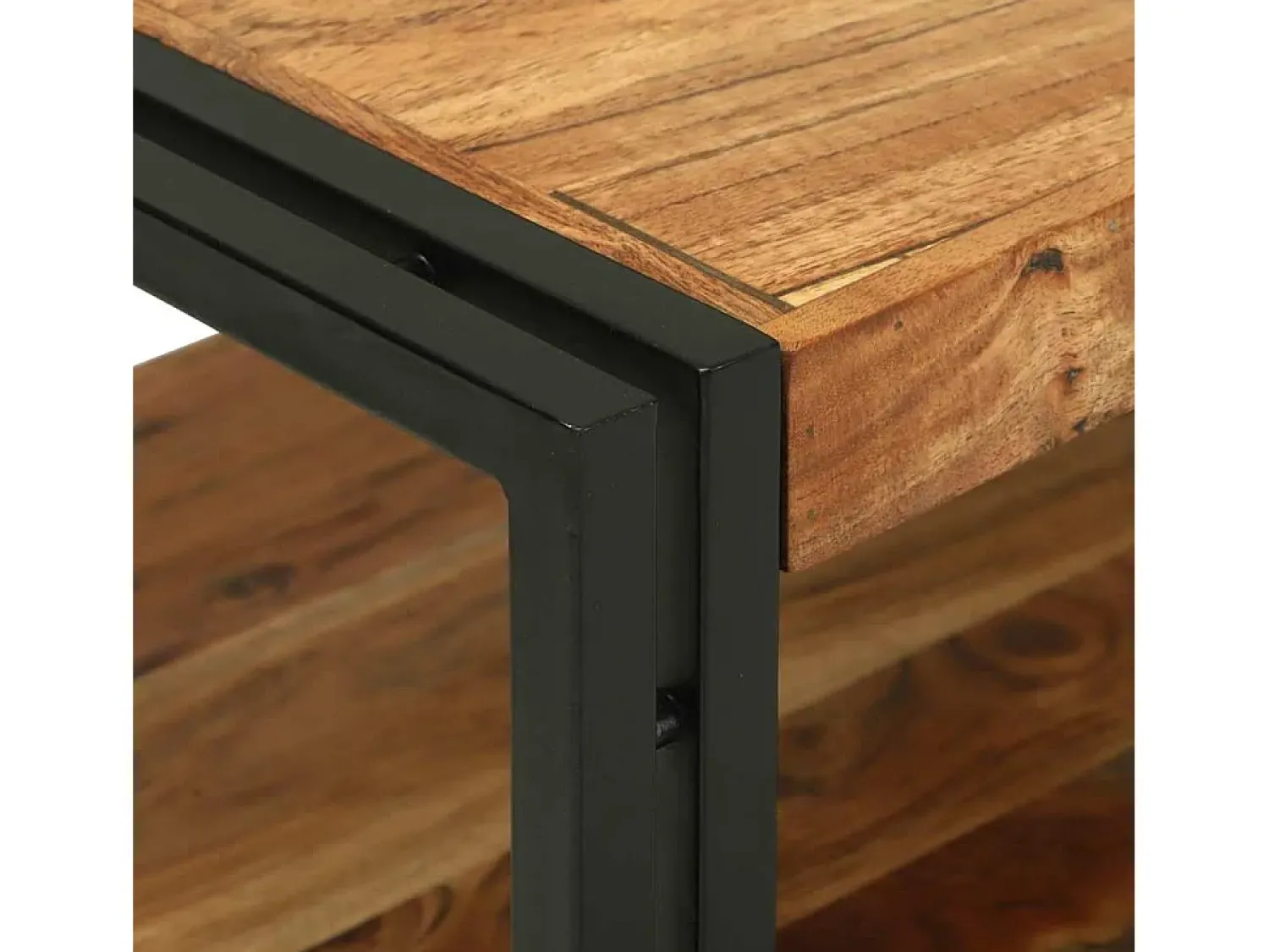 Clearance vidaxl Mesa de centro Madeira Sólida de Acácia Castanho