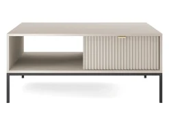 Mesa de centro: Caxemira, preta, 104 x 46 x 68 cm, alças douradas^ Mesa De Centro