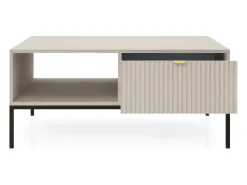 Mesa de centro: Caxemira, preta, 104 x 46 x 68 cm, alças douradas^ Mesa De Centro