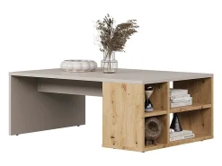 Mesa De Centro|Vicco Mesa de centro caxemira 90x60x33.6 danny Bege