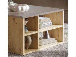 Mesa De Centro|Vicco Mesa de centro caxemira 90x60x33.6 danny Bege