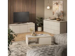 Mesa De Centro*Vicco Mesa de centro caxemira 90x50x34 linette Bege